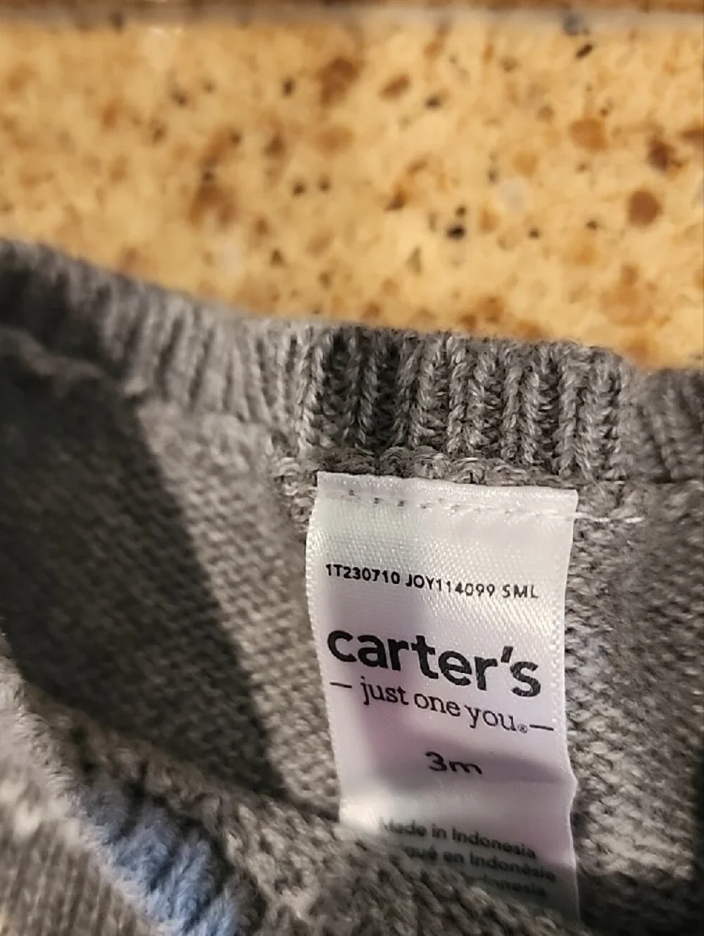 Carter's Light Gray Knit Two-Piece Baby Set NWT 3MNTH.